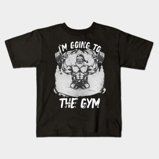 I'm Going To The Gym Merry Christmas Gift, Motivation, Xmas Kids T-Shirt